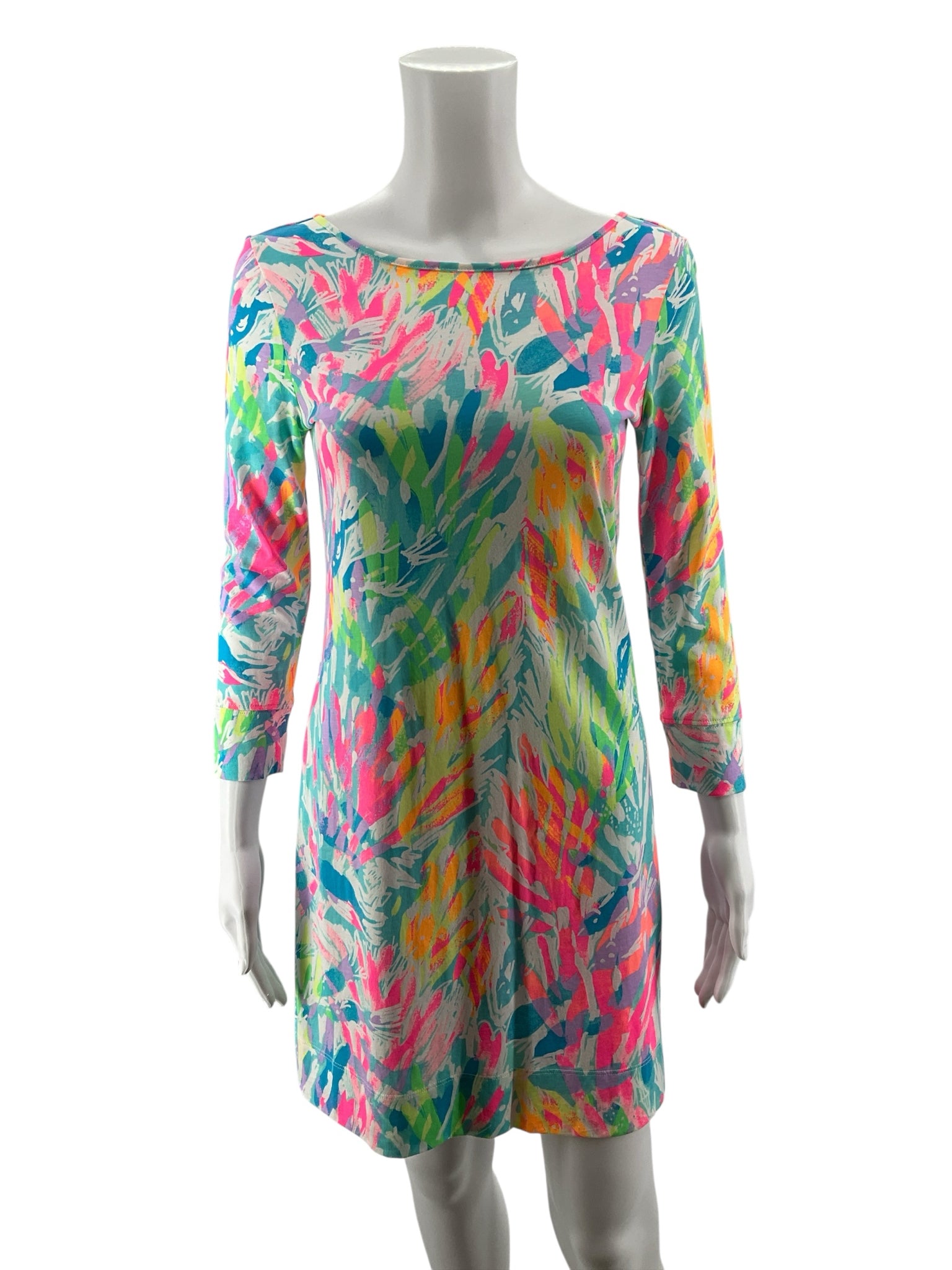 Lilly Pulitzer Essie Dress Turtley Awesome Print Pima Cotton XS