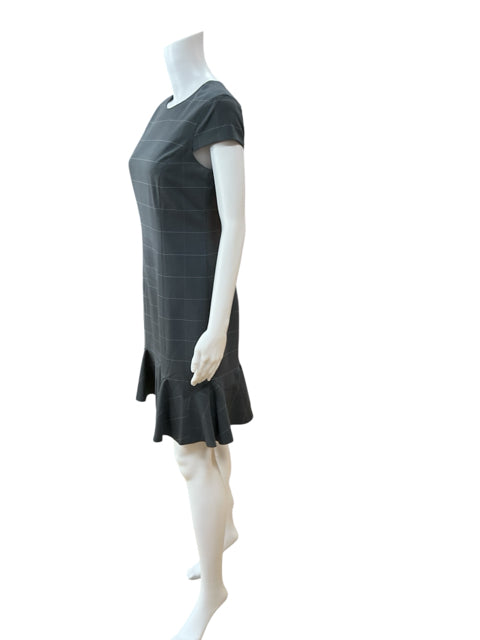 Banana Republic Gray/White Checkered Pre-Owned Ladies Dress - Size 2 - Margaret’s Fine Consignment