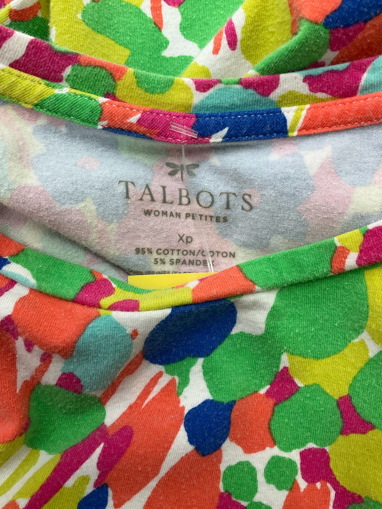 Talbots Blue/Multi Floral Pre-Owned Ladies Casual Top - Size XL Petite
