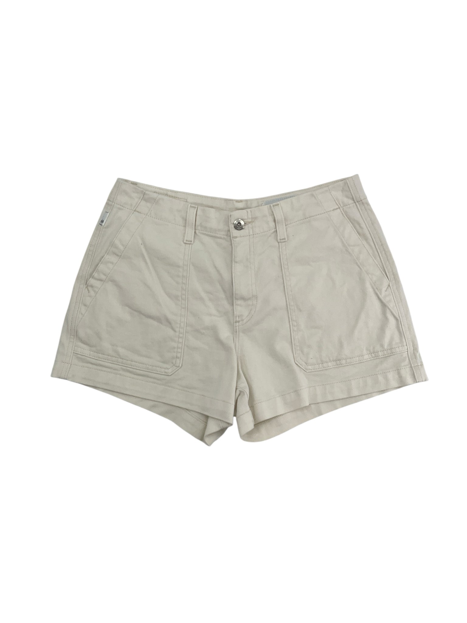 AG Adriano Goldschmied The Walker Short White Cotton Blend Size 6 / 28