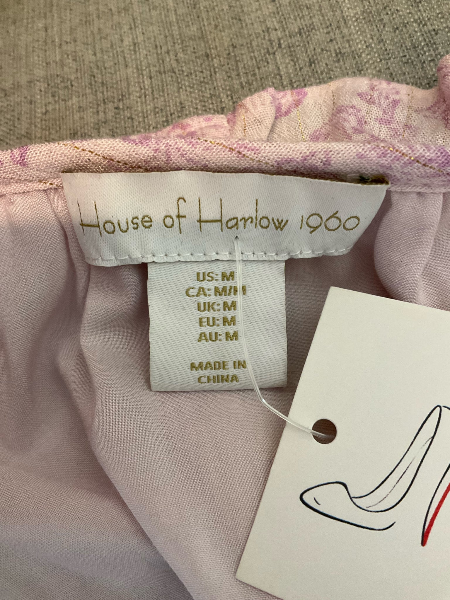 house of harlow Size M Pink Paisley Pre-Owned Ladies Dress