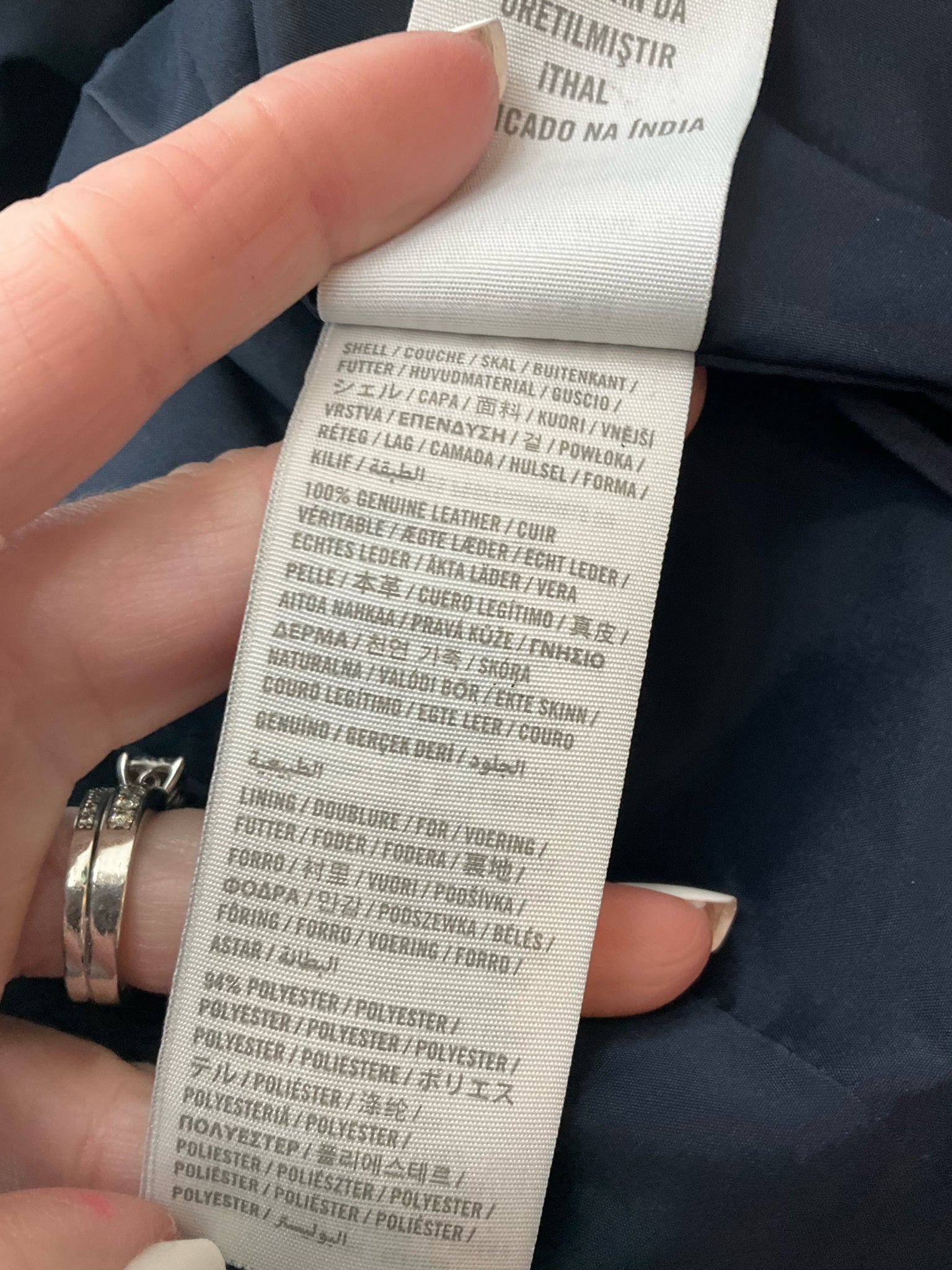 Abercrombie & Fitch - Navy Solid Pre-Owned Ladies Jacket - Size Small