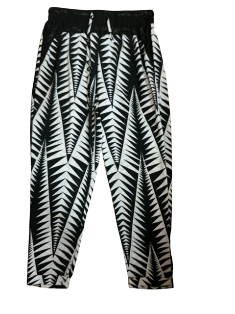 Holly Bracken Geometric Print Pull-On Jogger Pants | Size Small - ONLINE ONLY