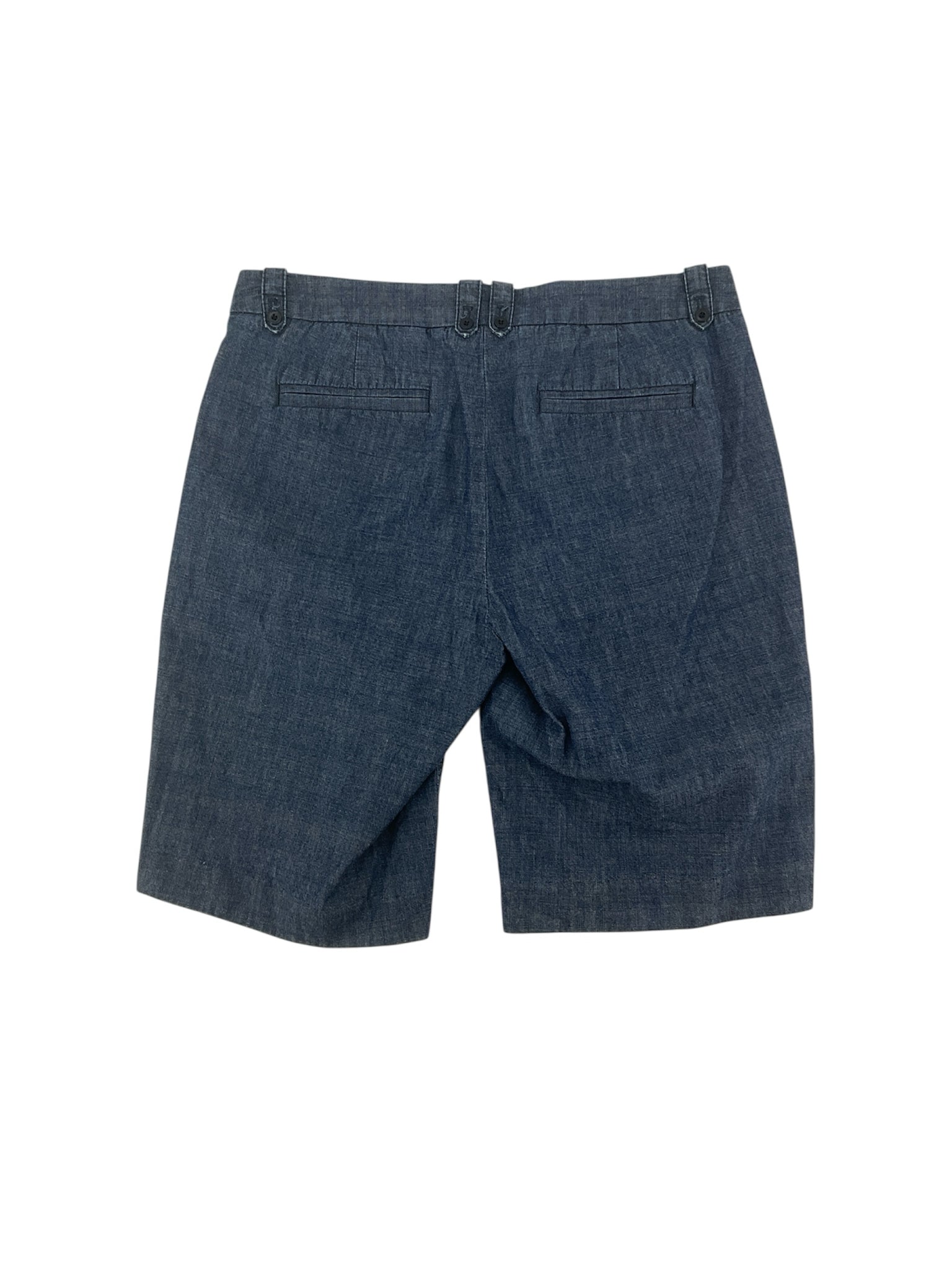J.Crew Blue Bermuda, CityFit, Chambray, Mid-Rise, Classic Size 2 Blue Solid Shorts - Size 2