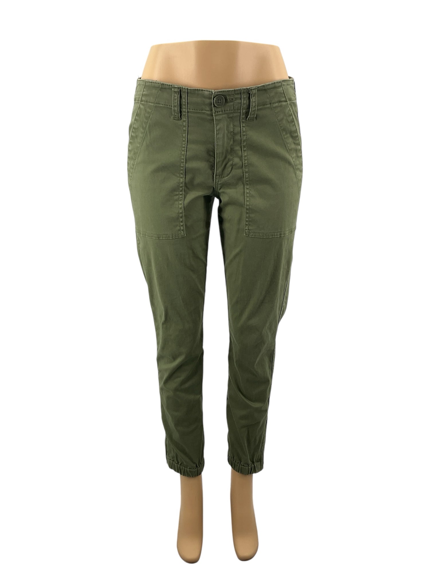 cabi Olive Pant Expedition Jogger Pants Size 4 Olive Green Cargo Utility Style 5076 - Size 4