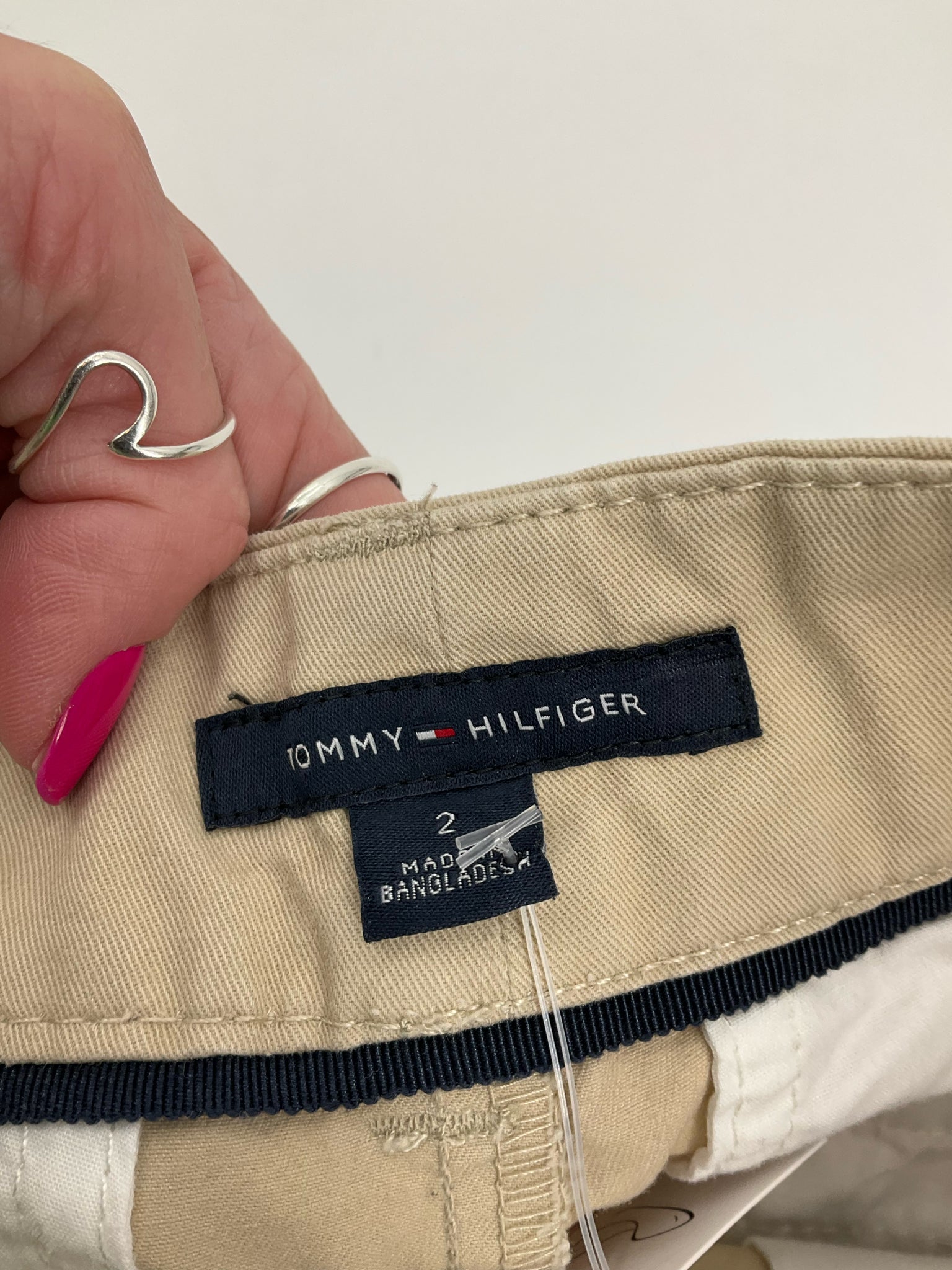 Tommy Hilfiger Khaki Shorts Classic Khaki Chino Bermuda Shorts Size 2 - Size 2