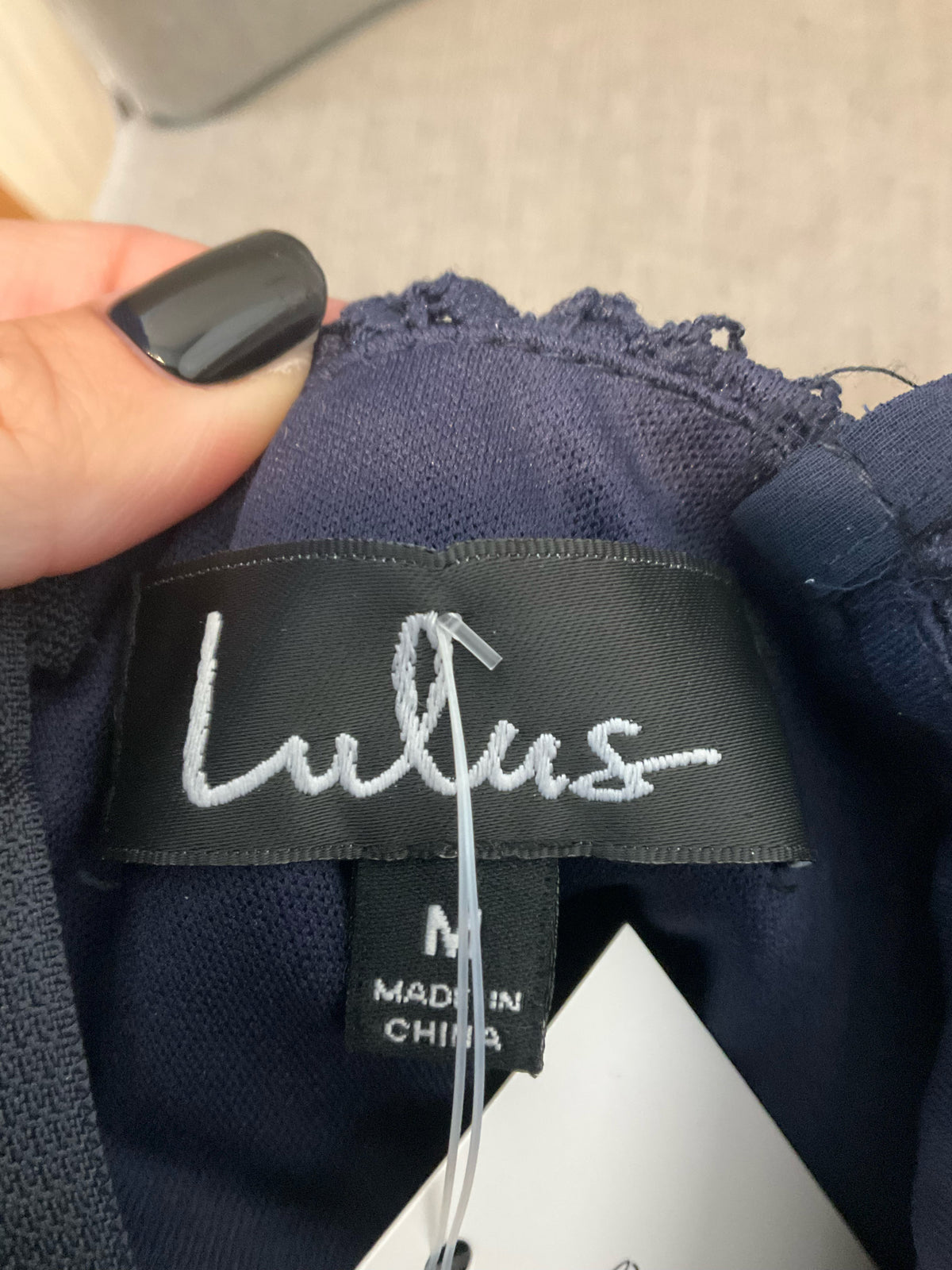 Lulus Awaken My Love Navy Blue Lace Maxi Dress Size Medium - ONLINE ONLY