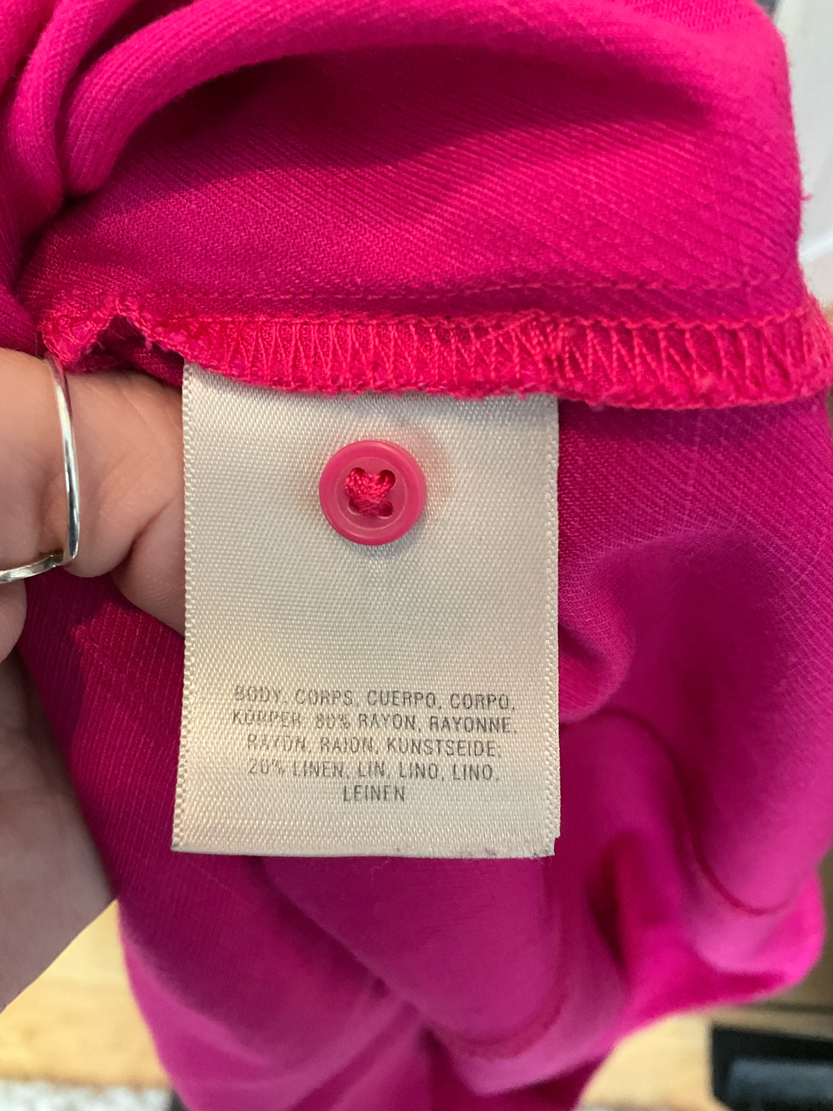 Floreat Fuchsia Off-The-Shoulder Bishop Sleeve Blouse Size 4 - ONLINE ONLY