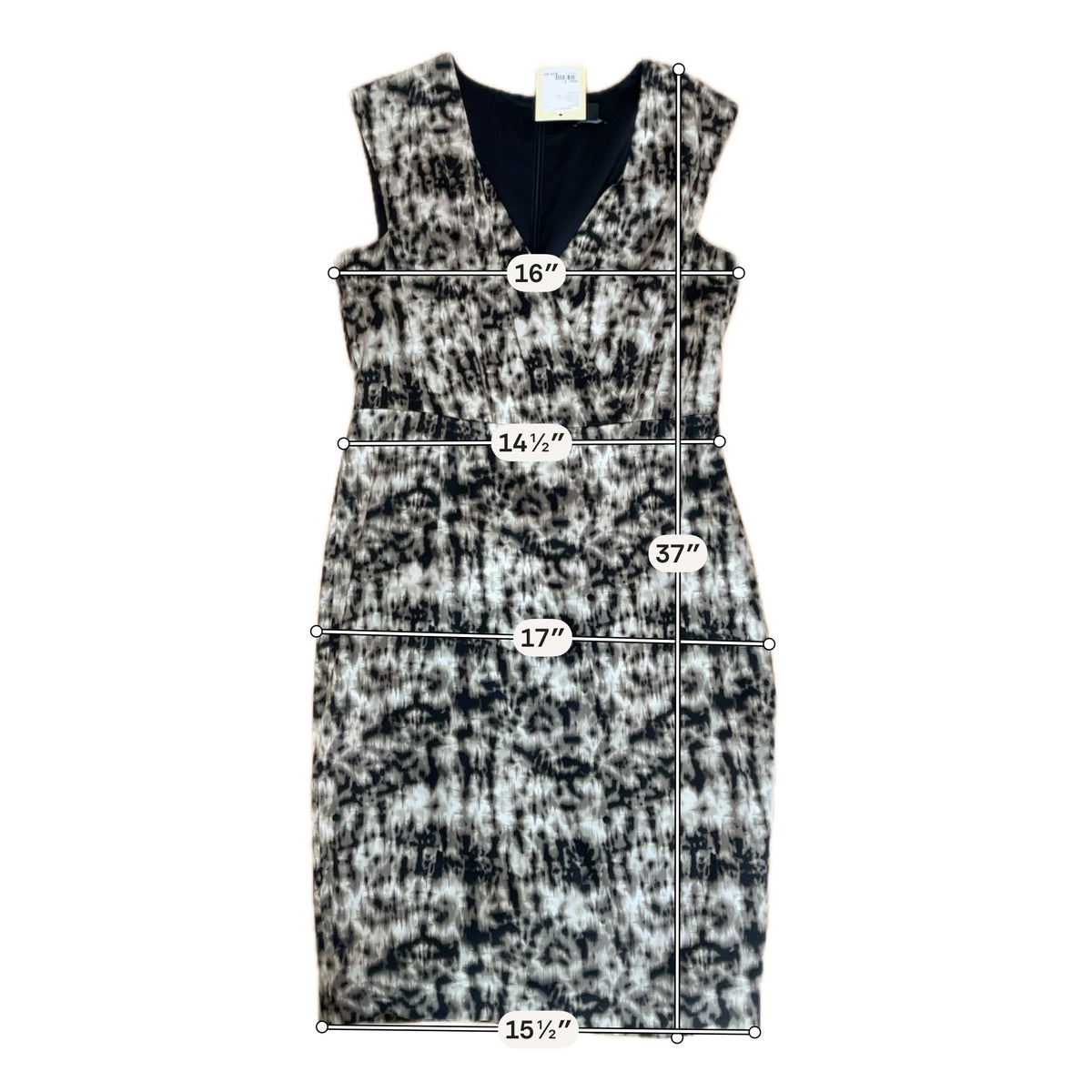 Ann Taylor Ikat Print Silk Blend Sheath Dress Size 4 | Brown Black - ONLINE ONLY