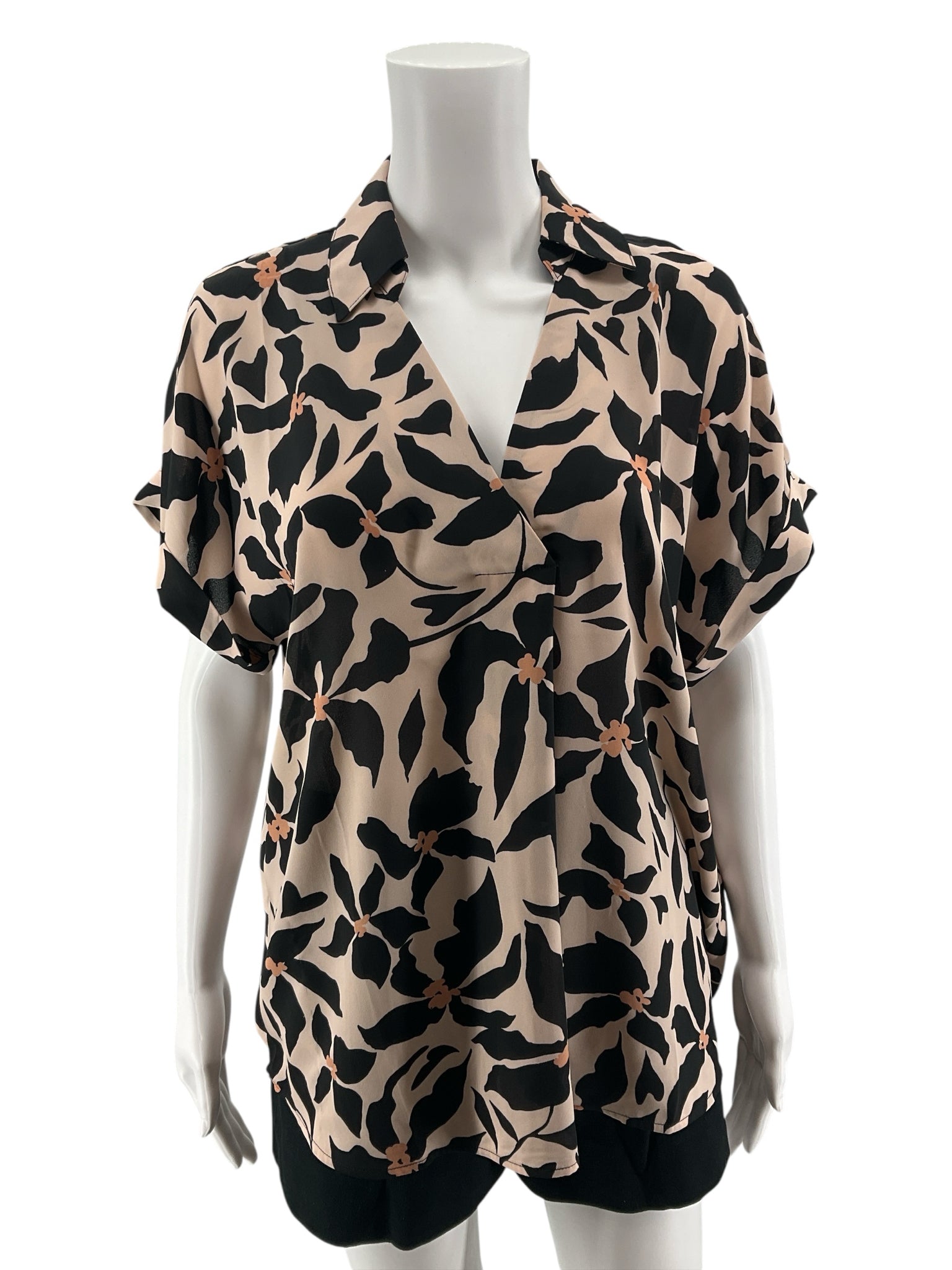 cabi Turn Back Top Floral Button Up Blouse Size Small Style 4723