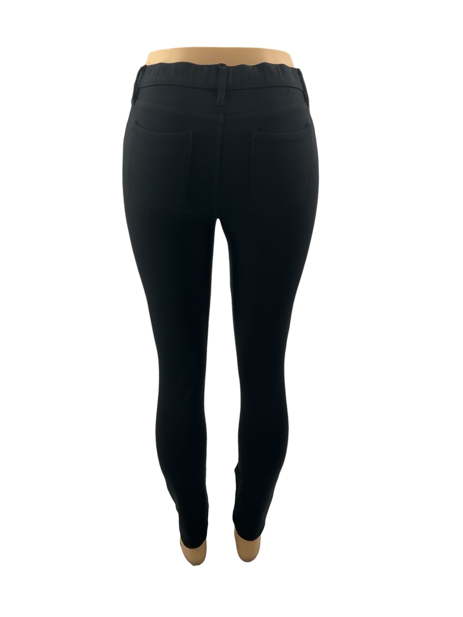 J Crew Size 2 Black Solid Pre-Owned Pants - ONLINE ONLY