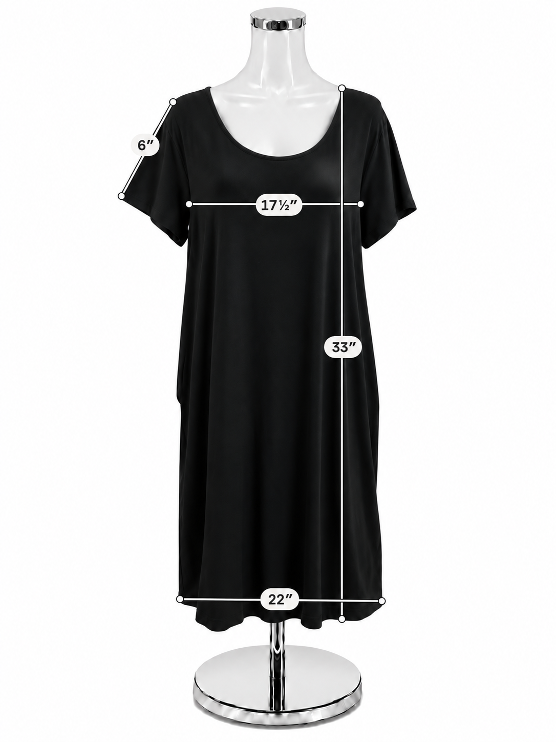 J Jill Size Large Black Solid Pre-Owned Ladies Dress - ONLINE ONLY