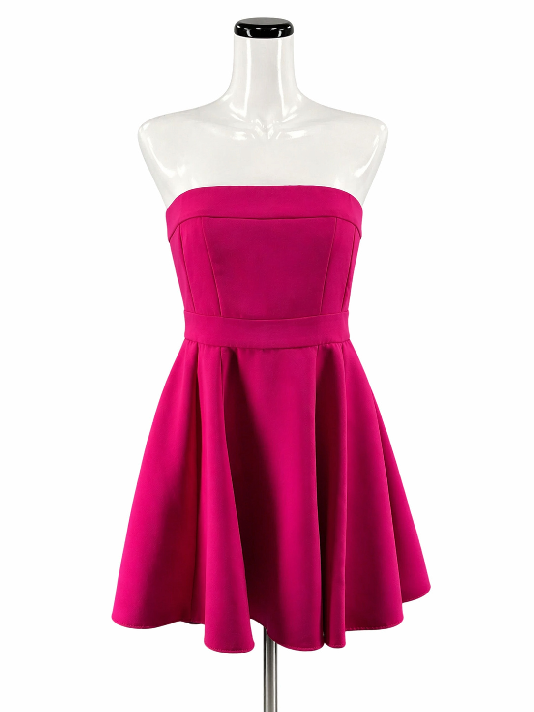 Amanda Uprichard Hot Pink Strapless Mini Dress