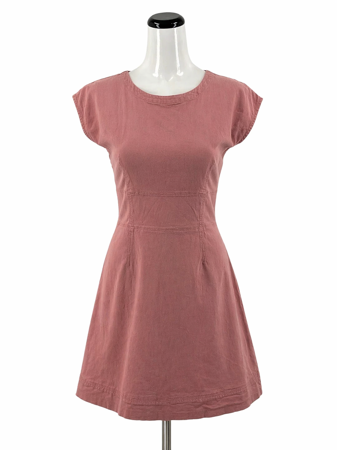 by Anthropologie mauve Mini Anthropologie Mauve Solid Pre-Owned Ladies Dress - Size 8 - Size 8