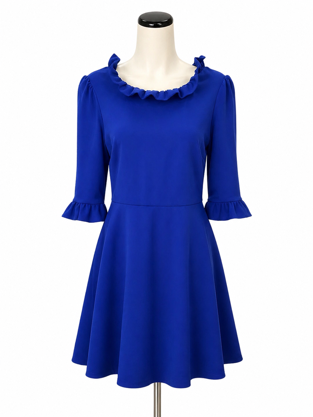 blue dress size 10 Camilyn Beth Tuscany Ruffle | royal blue prom dress