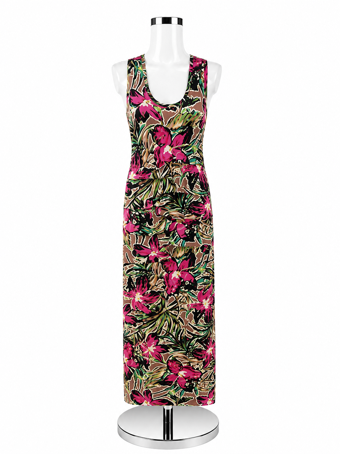 Årtelier Nicola Miller Floral Racerback Maxi Dress Size Large - ONLINE ONLY