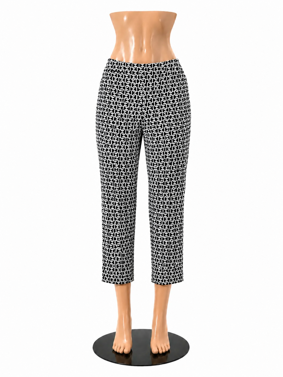 Jude Connally Geometric Chain Link Print Pull-On Pants Navy White Size XL - ONLINE ONLY