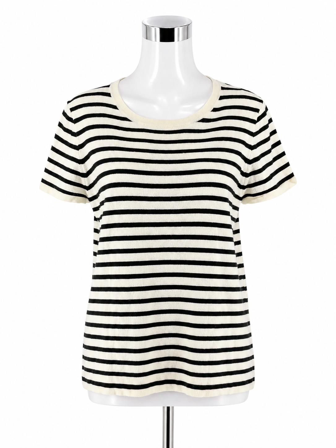J.Crew White & Black Striped Casual Top – Women’s Size XL – ONLINE ONLY