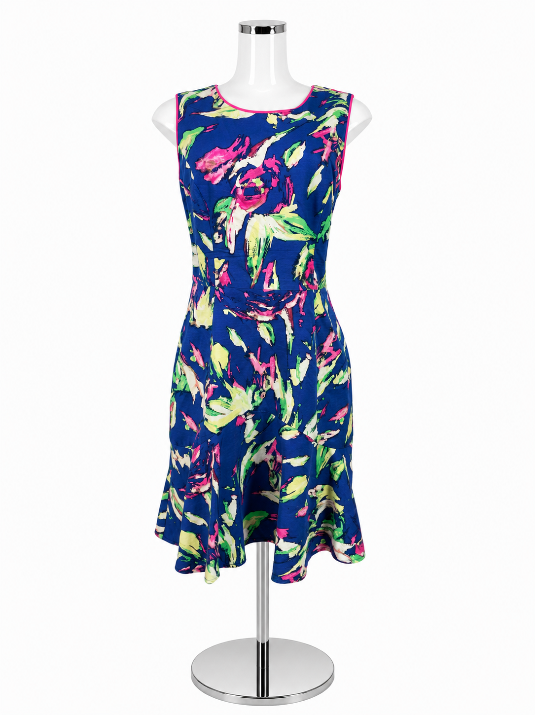 Shoshanna Floral Silk Faille A-Line Dress
