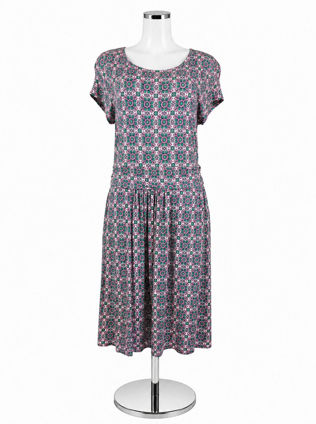 boden green and pink dress Imogen Tile Print Jersey | US 12L Color:STARRY NIGHT Sparkling Modern Ethiopian Dress Over The Moon Want to make it