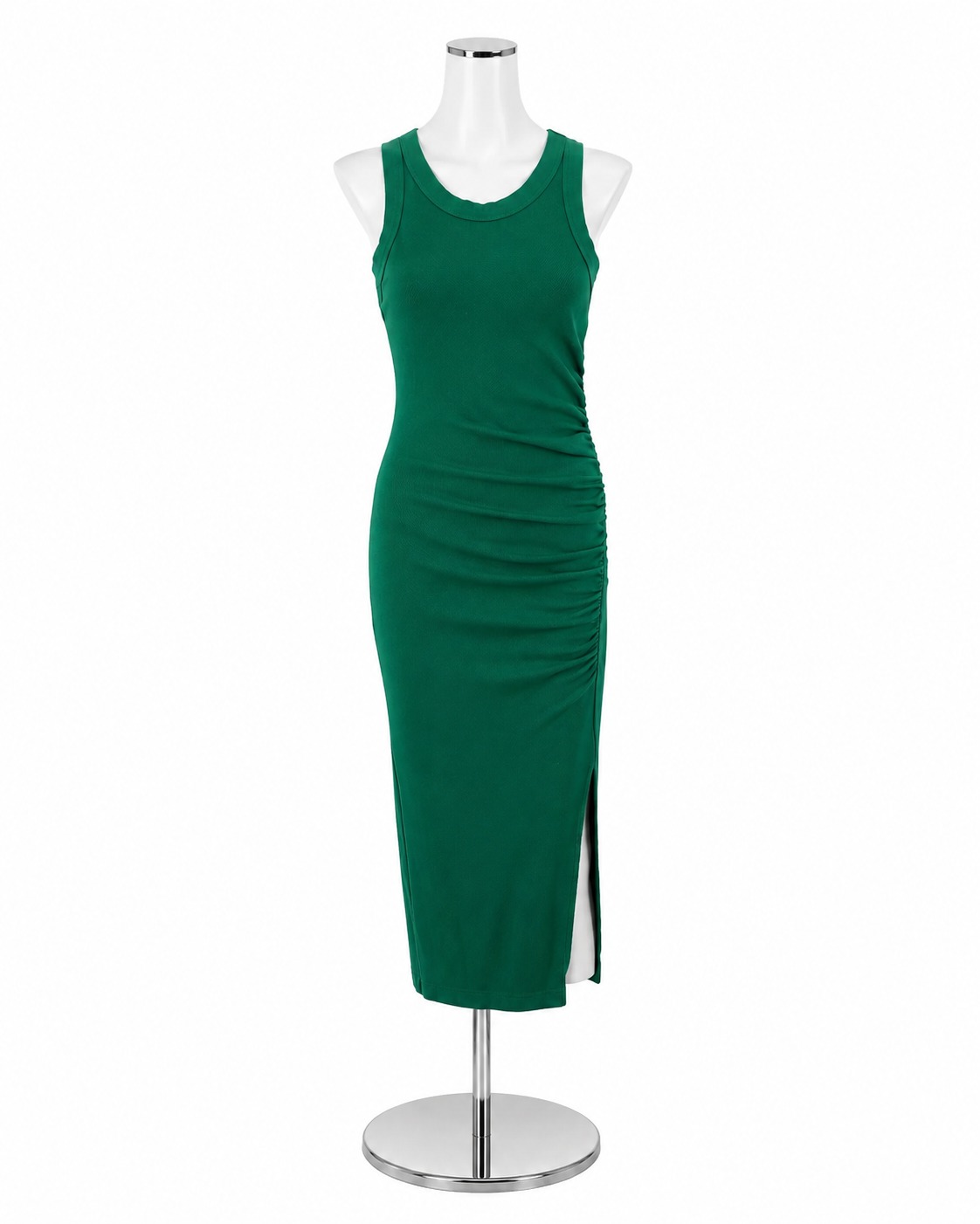 Michael Stars Shiloh Ribbed Side Slit Maxi Dress
