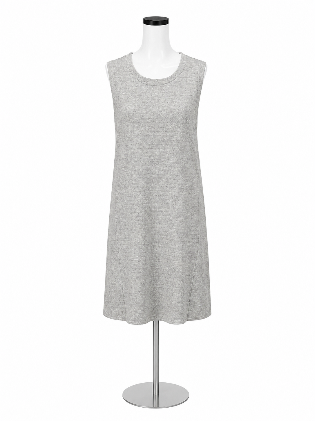 Theory Striped Terry Tent Dress Gray Sleeveless A-Line Shift Size Medium