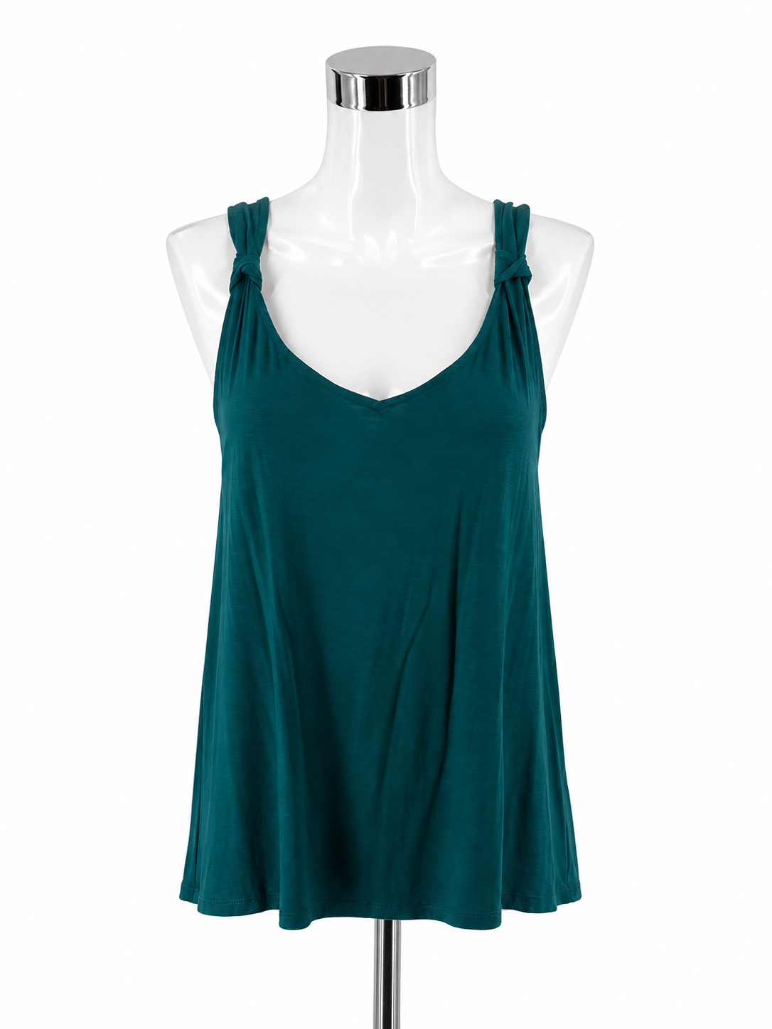Maurices Knot Strap Racerback Swing Tank Top Teal XL NWT
