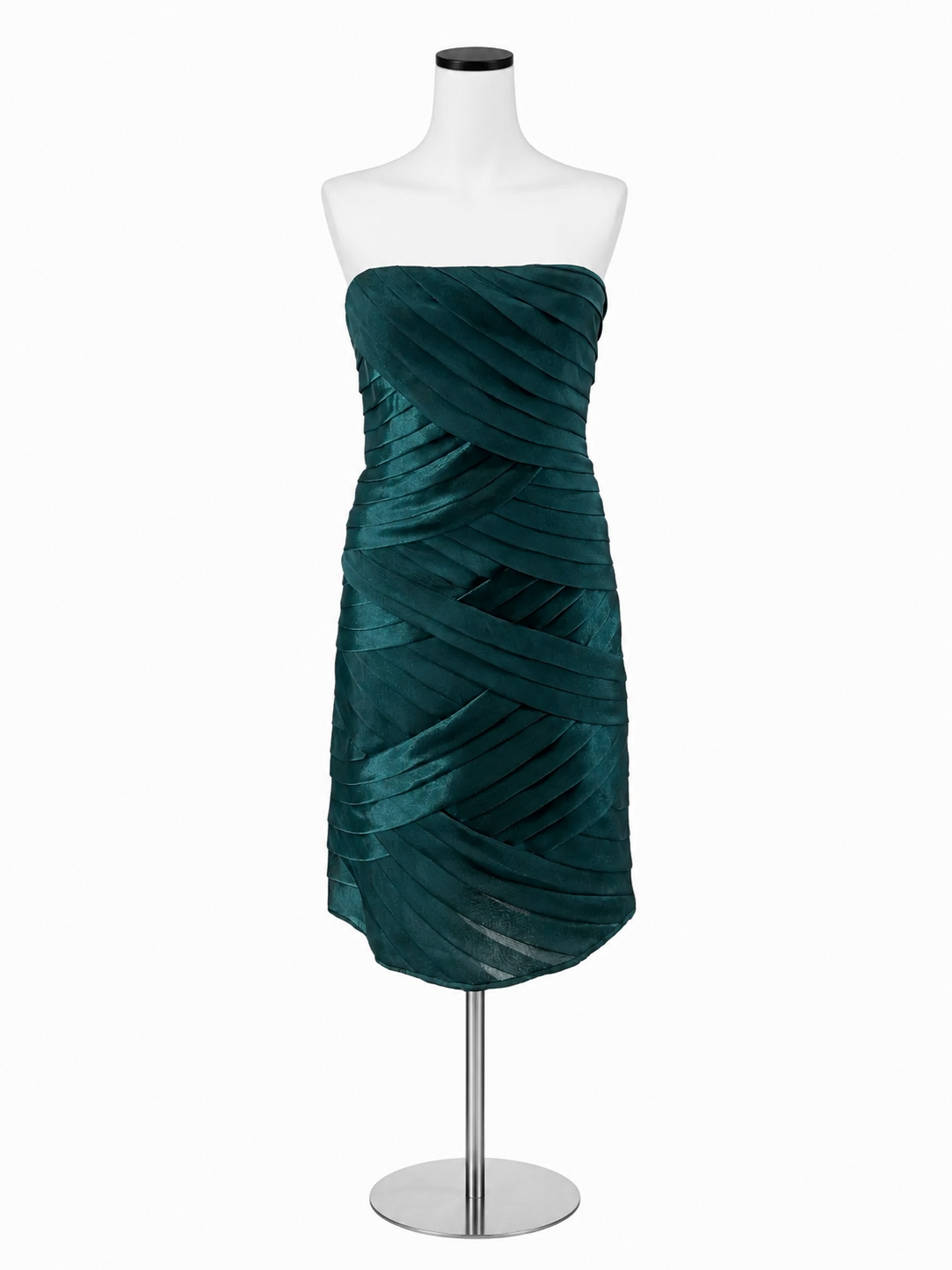 Alex Evening Size 2P Teal Solid Pre-Owned Ladies Dress