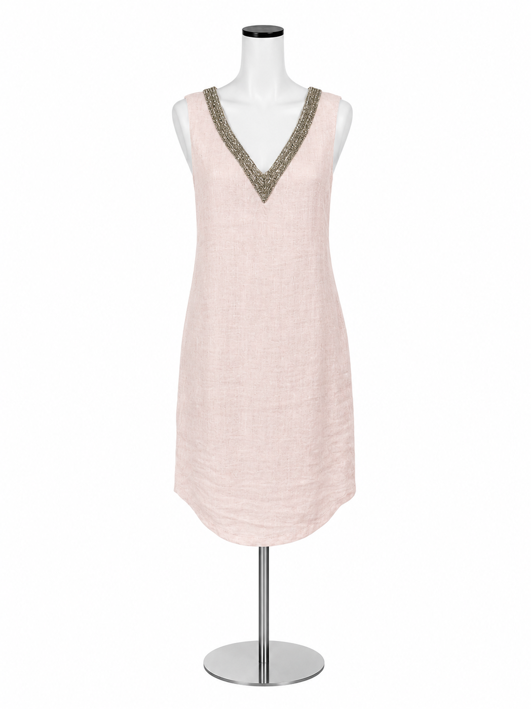 120 linen dresses 120% Lino Size L Pink Beaded Pre-Owned Ladies Dress Product:Sock Only Sootisyahi 'Teel-n-Feel' Azofree Handblock Engagement Party Black Organza Outfit Side pockets