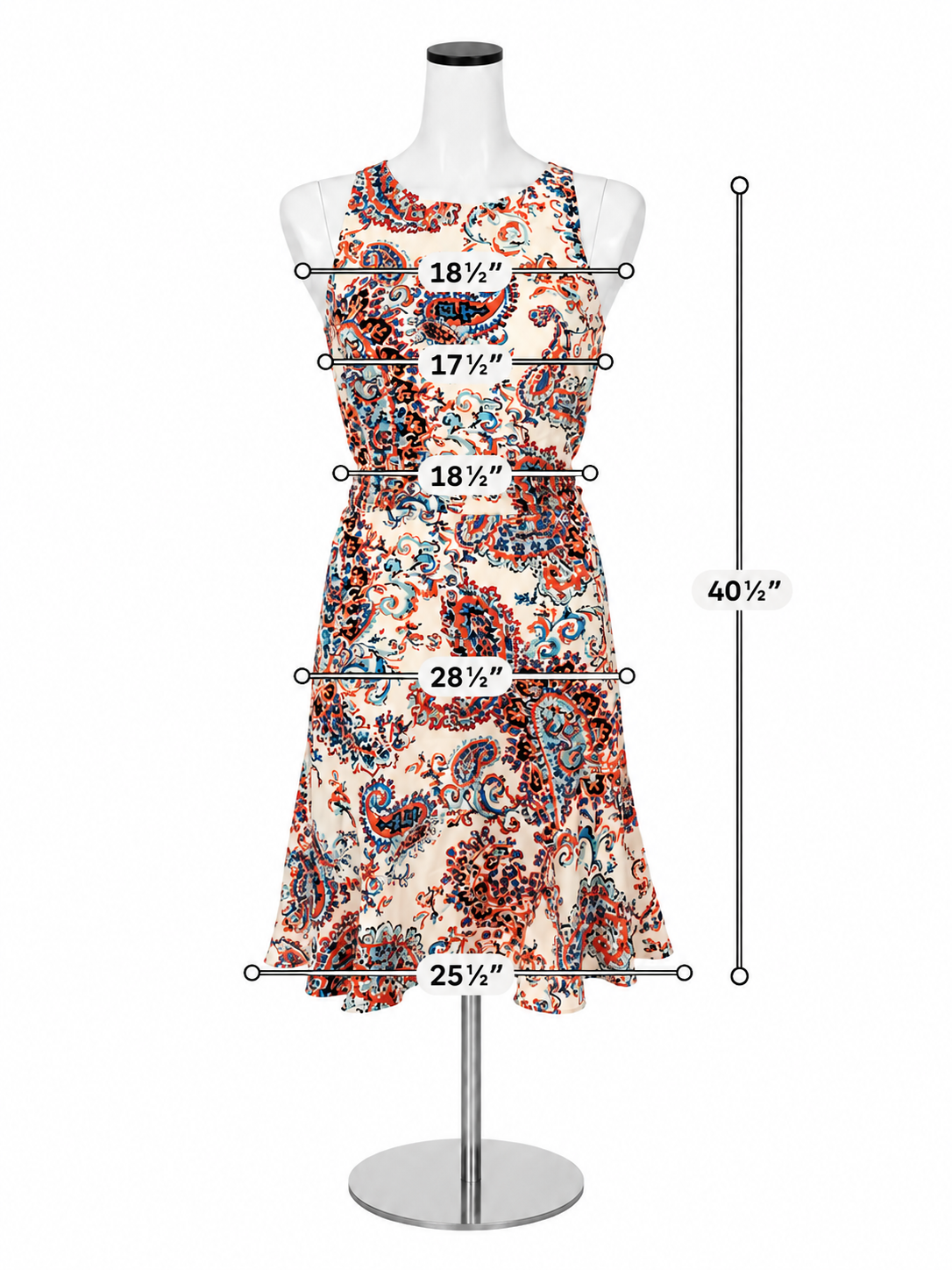 Shoshanna Penelope Paisley Print 100% Silk Dress Size 12