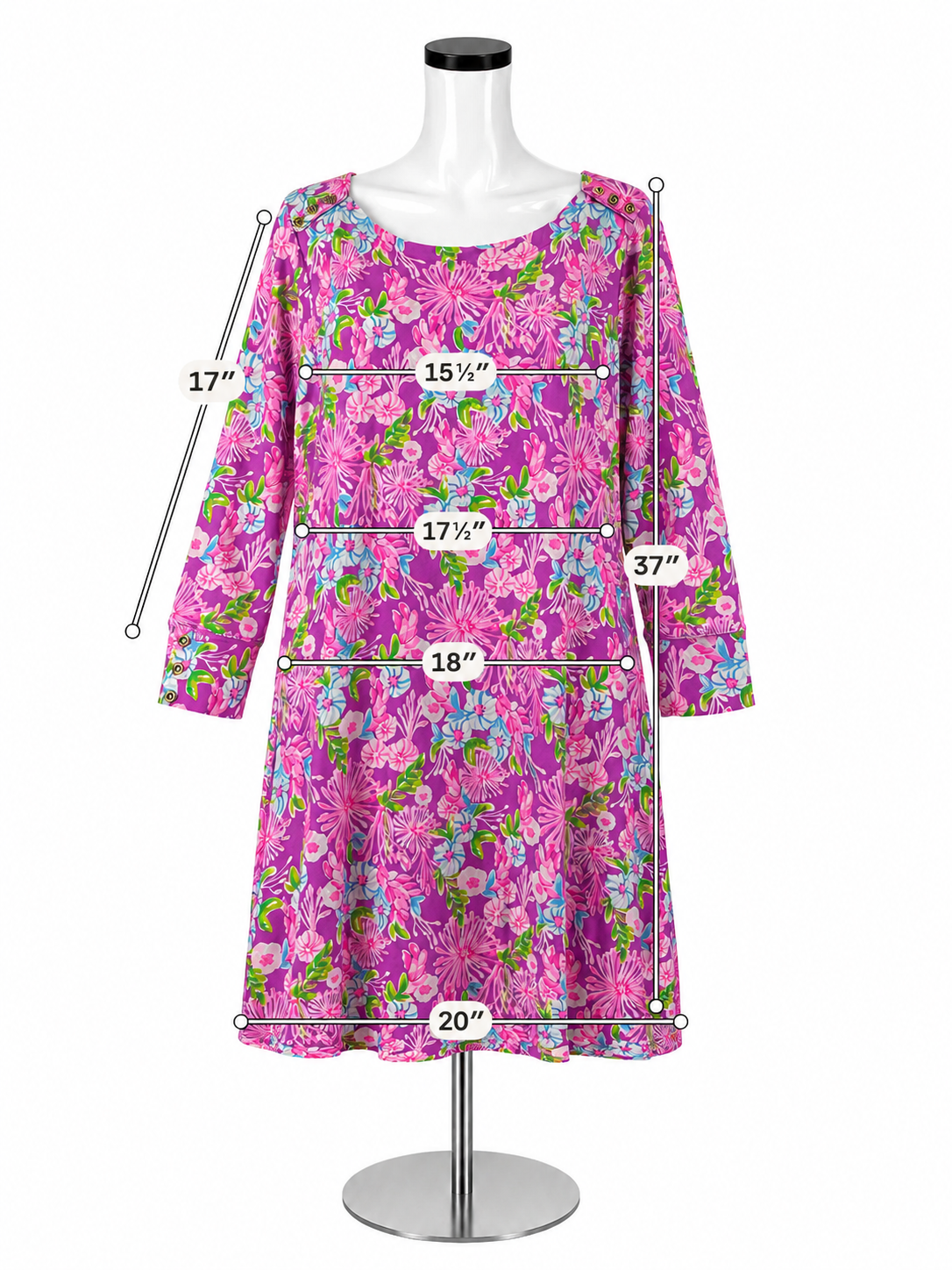 Lilly Pulitzer UPF 50+ Sophie Dress First Impression Floral Size XL