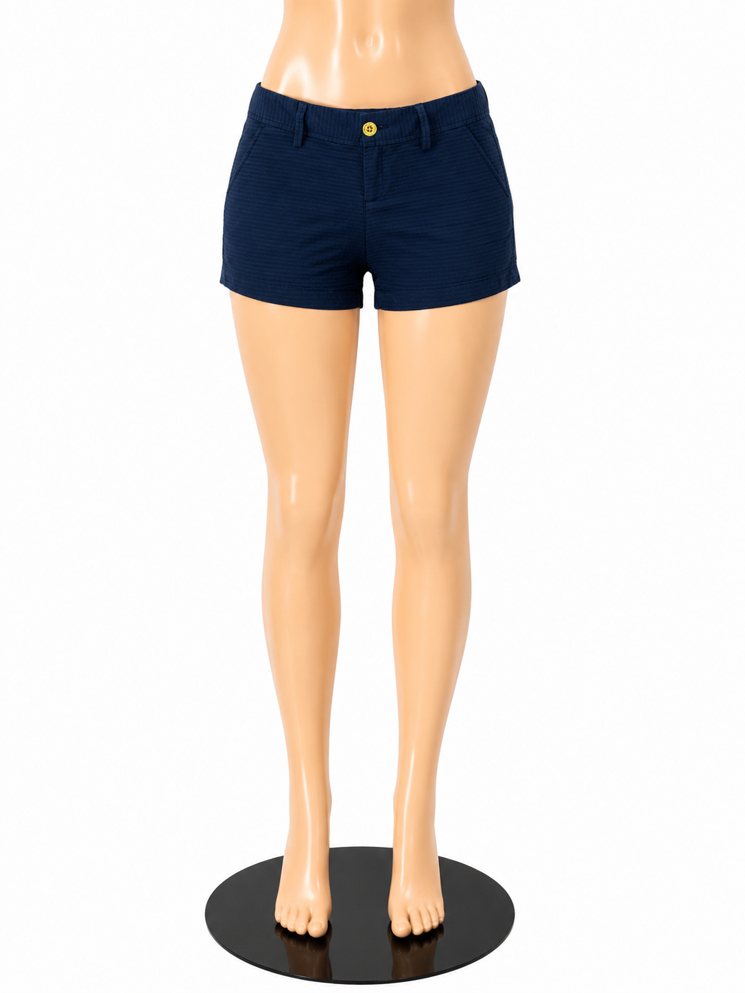 Lilly Pulitzer Navy Textured Cotton Shorts Size 6