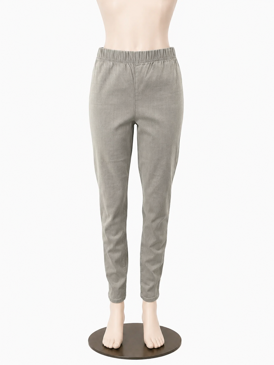 Eileen Fisher Gray Organic Cotton Stretch Jersey Pull-On Pants Size Small