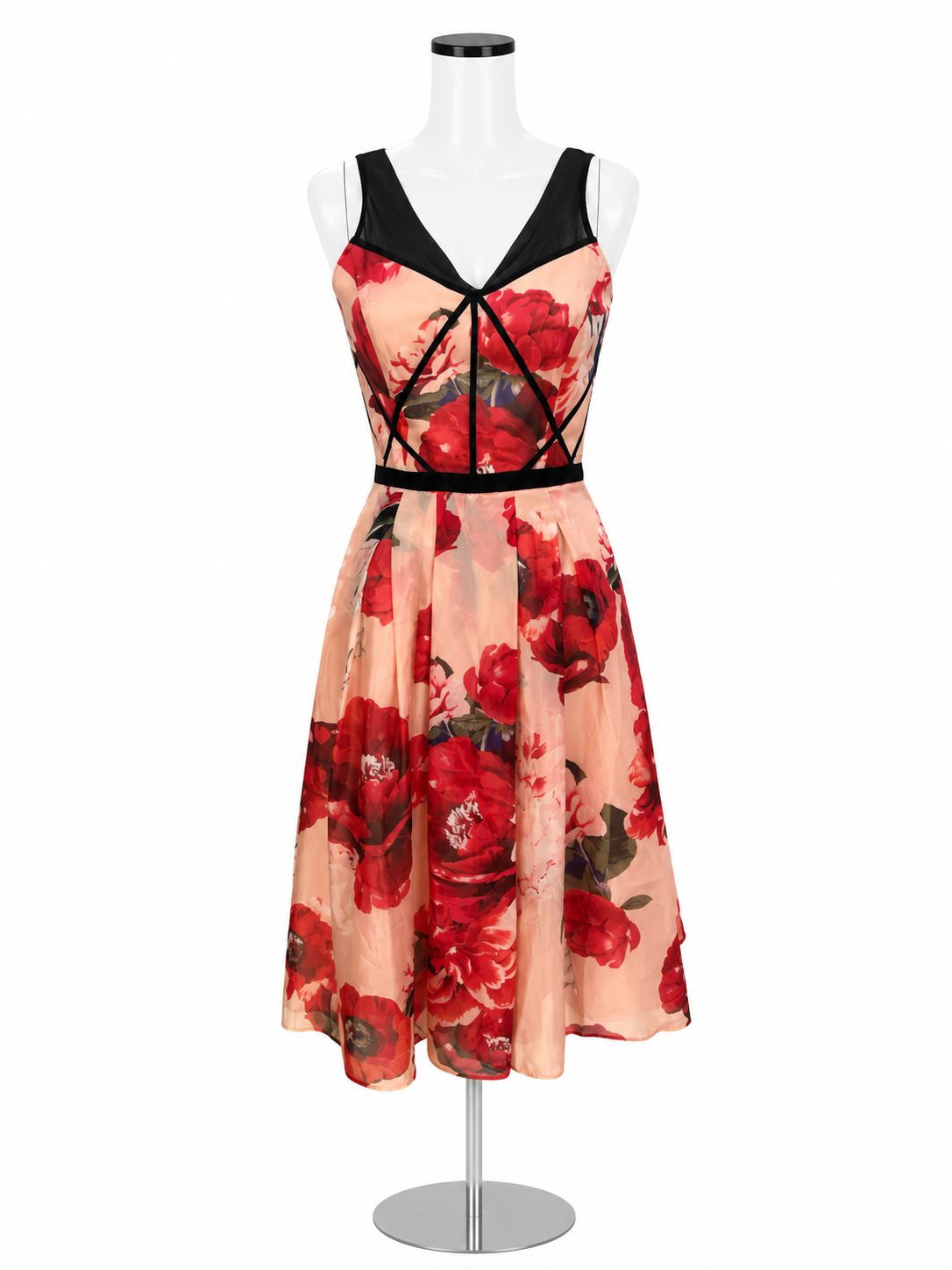 white House Size 00 pink/red/black/gray Floral Pre-Owned Ladies Dress Margaret's Fine Consignment white House Size 00 pink/red/black/gray Floral Pre-Owned Ladies Dress Margaret's Fine Consignment