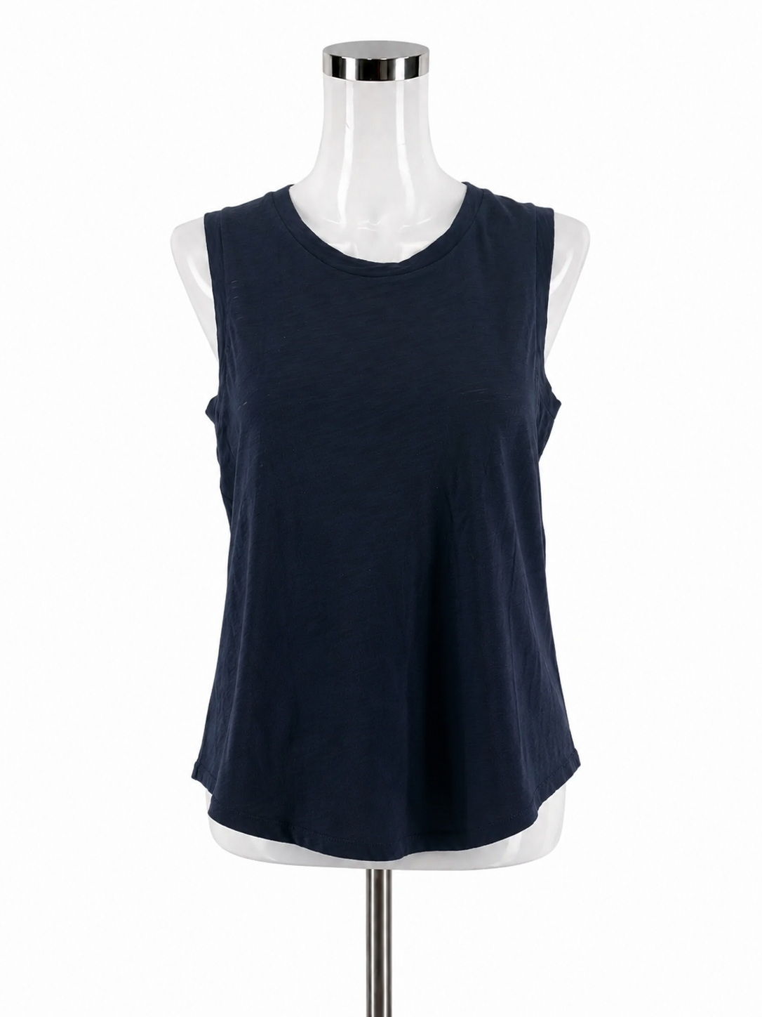 Goldie Lewinter Navy Pima Cotton Muscle Tank Top Size Medium