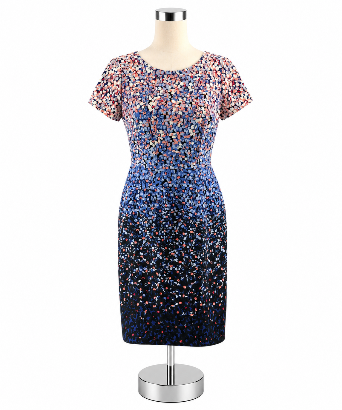 Talbots Petites Floral Ombré Sheath Dress Size 4 Petite