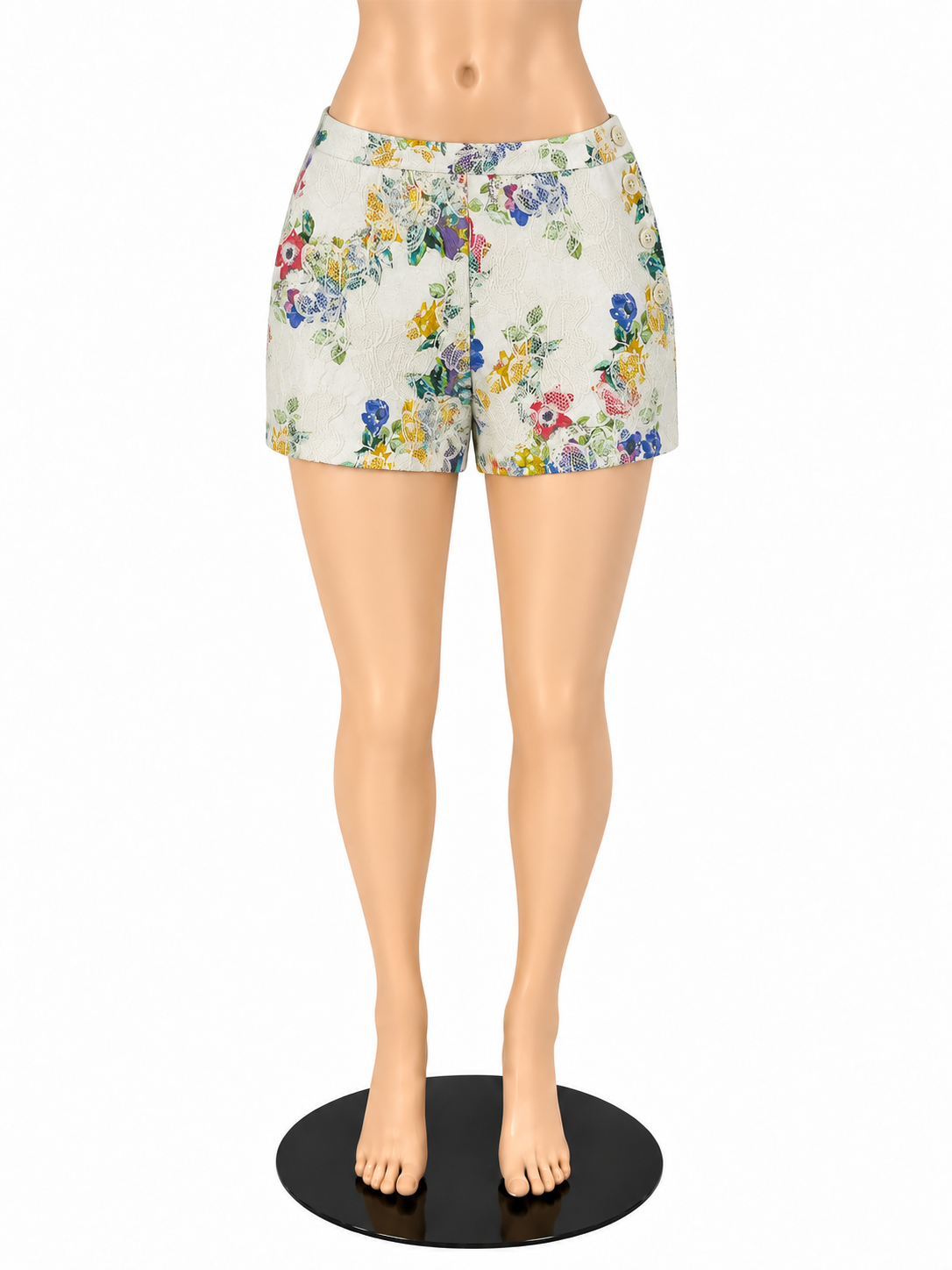 Elevenses Anthropologie Floral Jacquard Tapestry Shorts Womens Size 8 - ONLINE ONLY