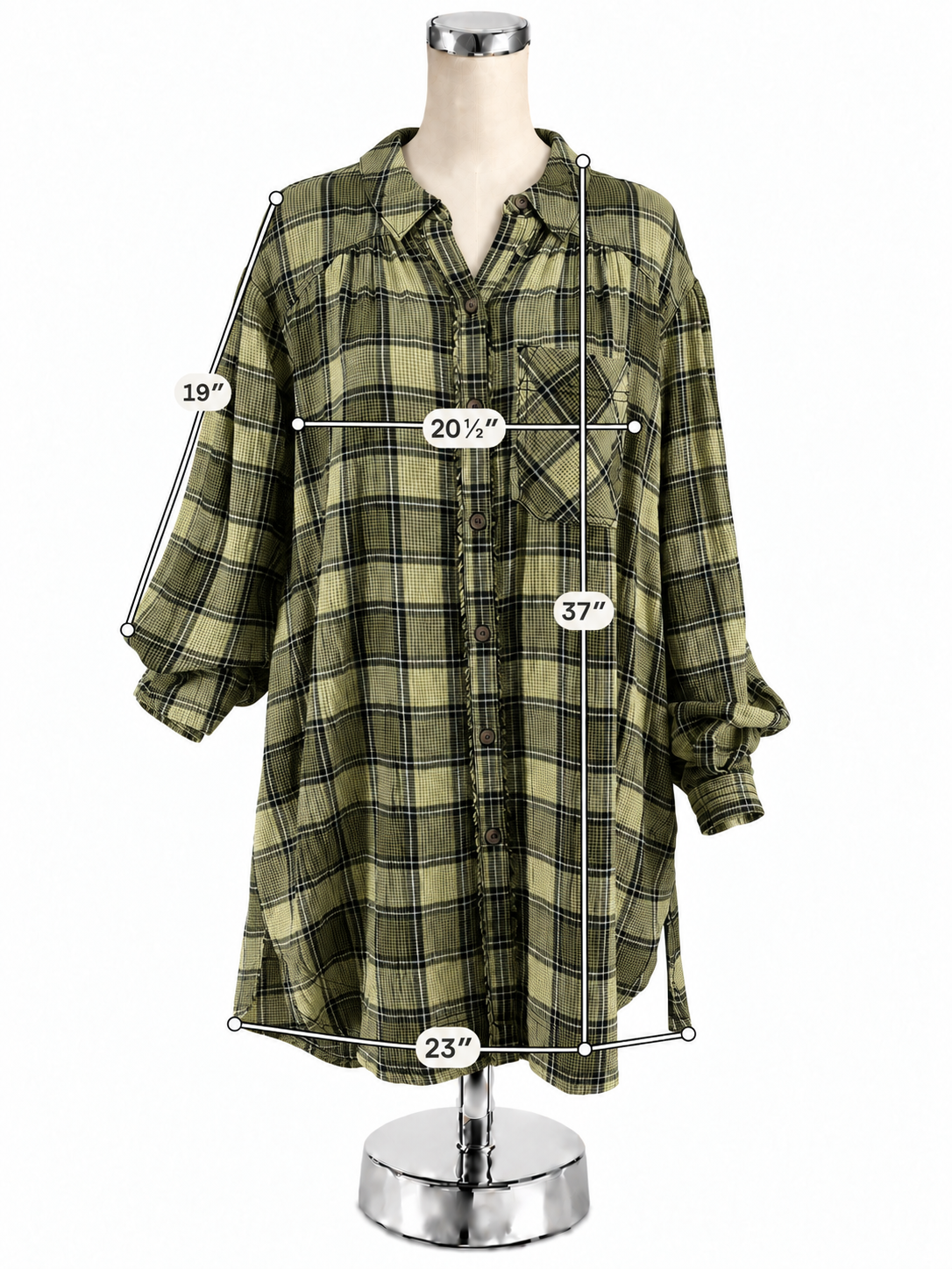 We The Free by Free People Brendan Plaid Button Down Maxi Dress Size Small