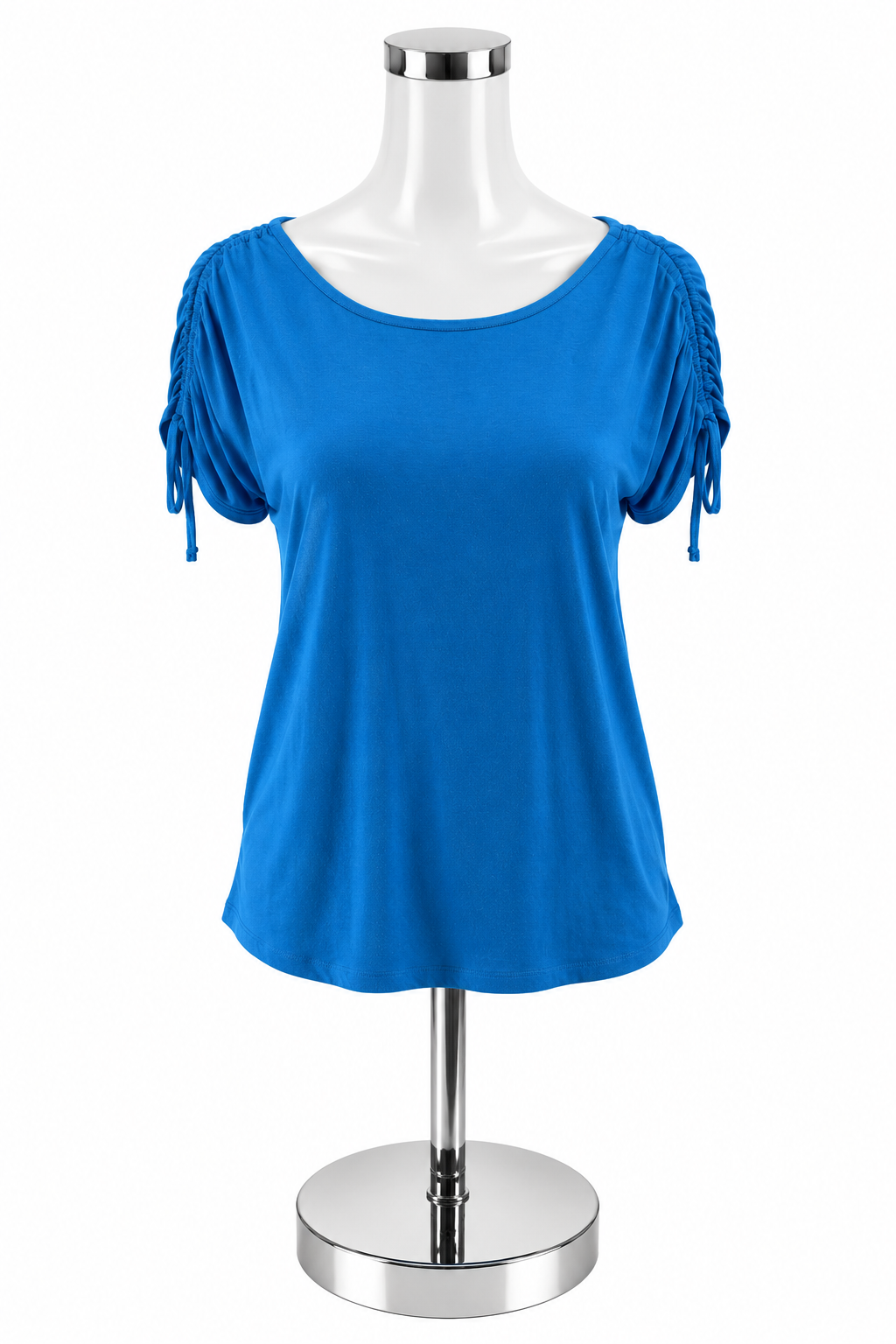 Tahari Size S Blue Solid Pre-Owned Ladies Casual Top - ONLINE ONLY