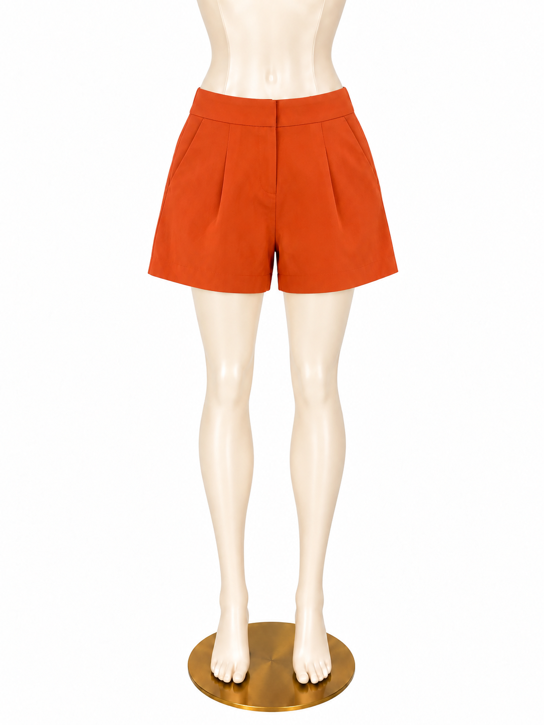 Ann Taylor Orange Pleated City Shorts Size 10 - ONLINE ONLY