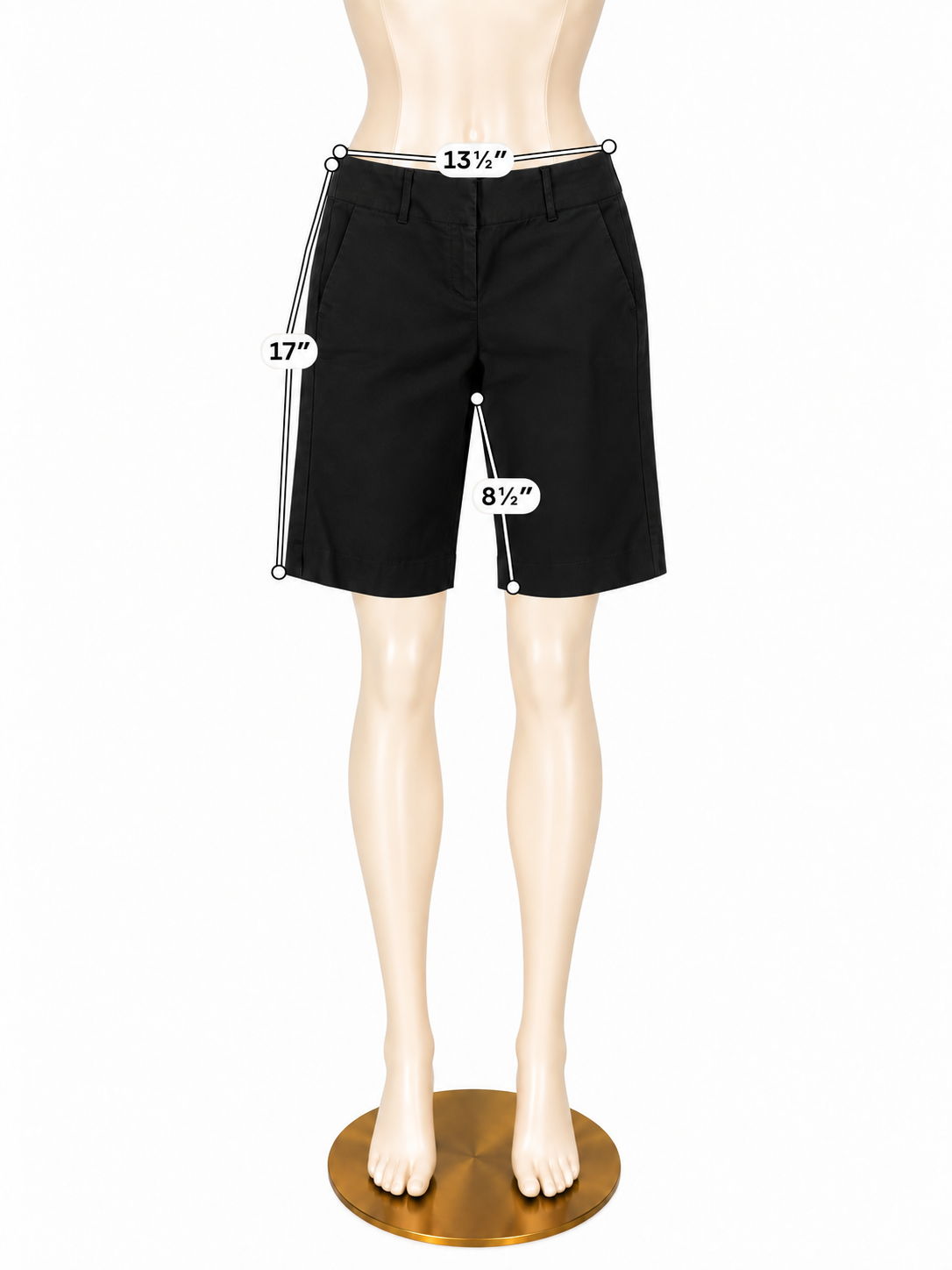 Ann Taylor Classic Black Bermuda Shorts | Size 2 - ONLINE ONLY