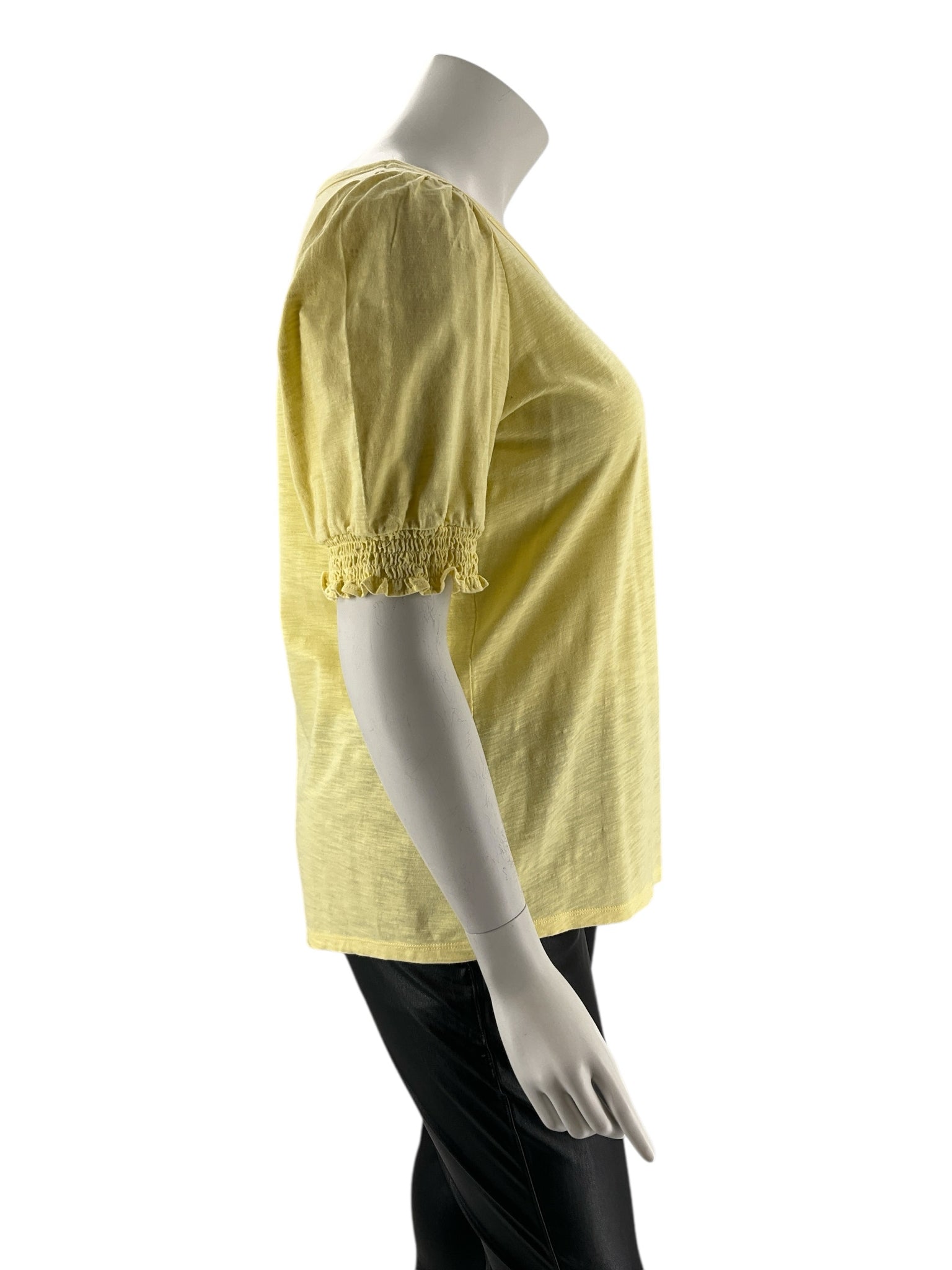 Talbots Yellow Solid Pre-Owned Ladies Casual Top - Size 1X