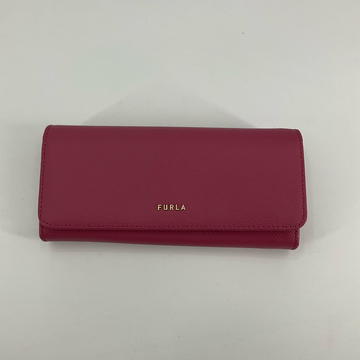 Furla Babylon XL Bifold Continental Wallet Lampone Pink Leather
