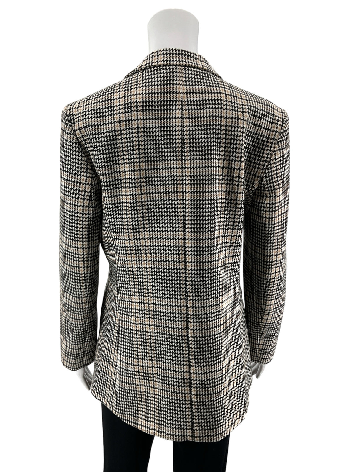 J.McLaughlin Houndstooth Blazer Jacket Tan & Black | Size Medium NWT