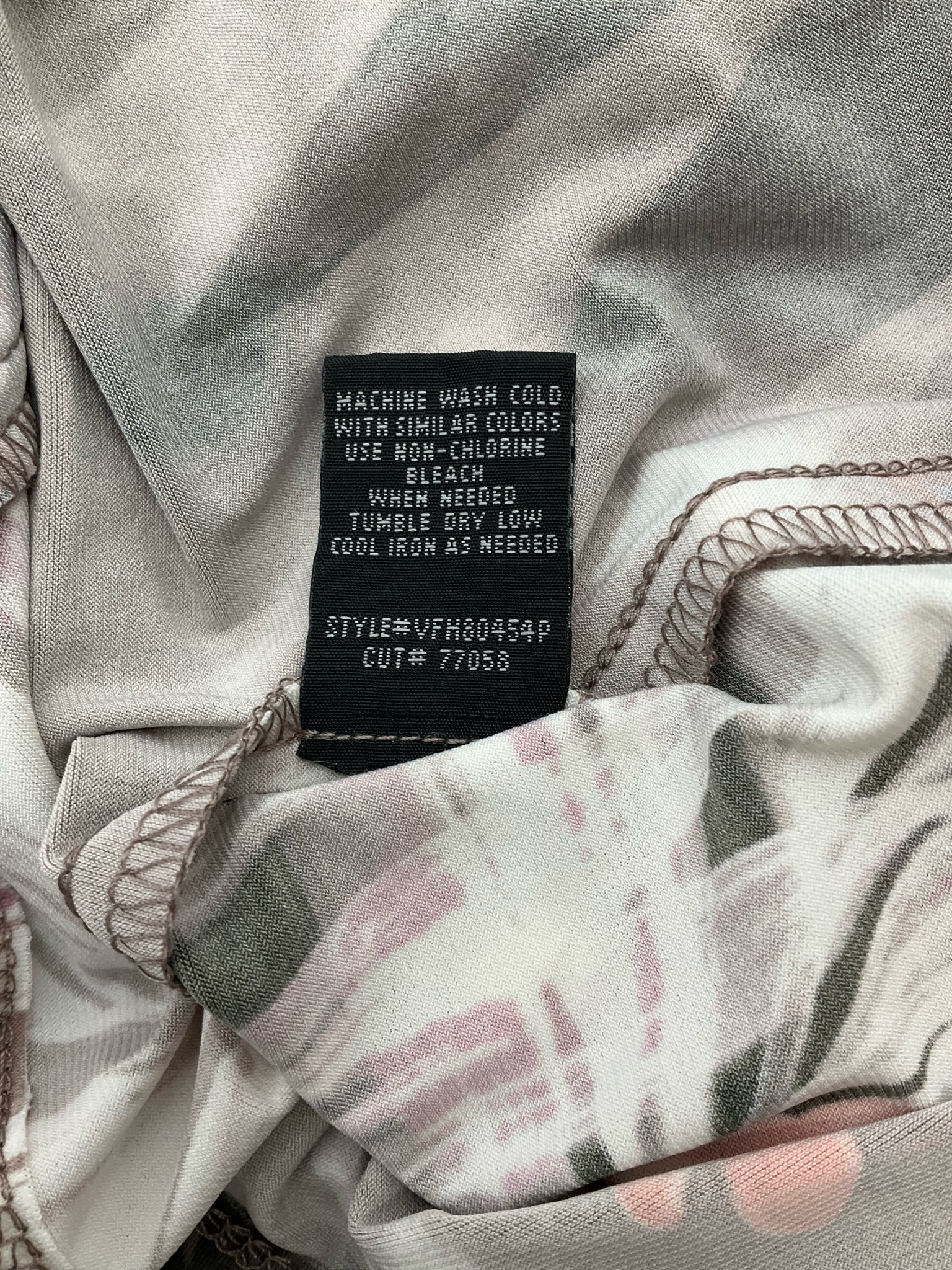 Connected Apparel Mauve/Purple Floral Pre-Owned Ladies Dress - Size 4 Petite