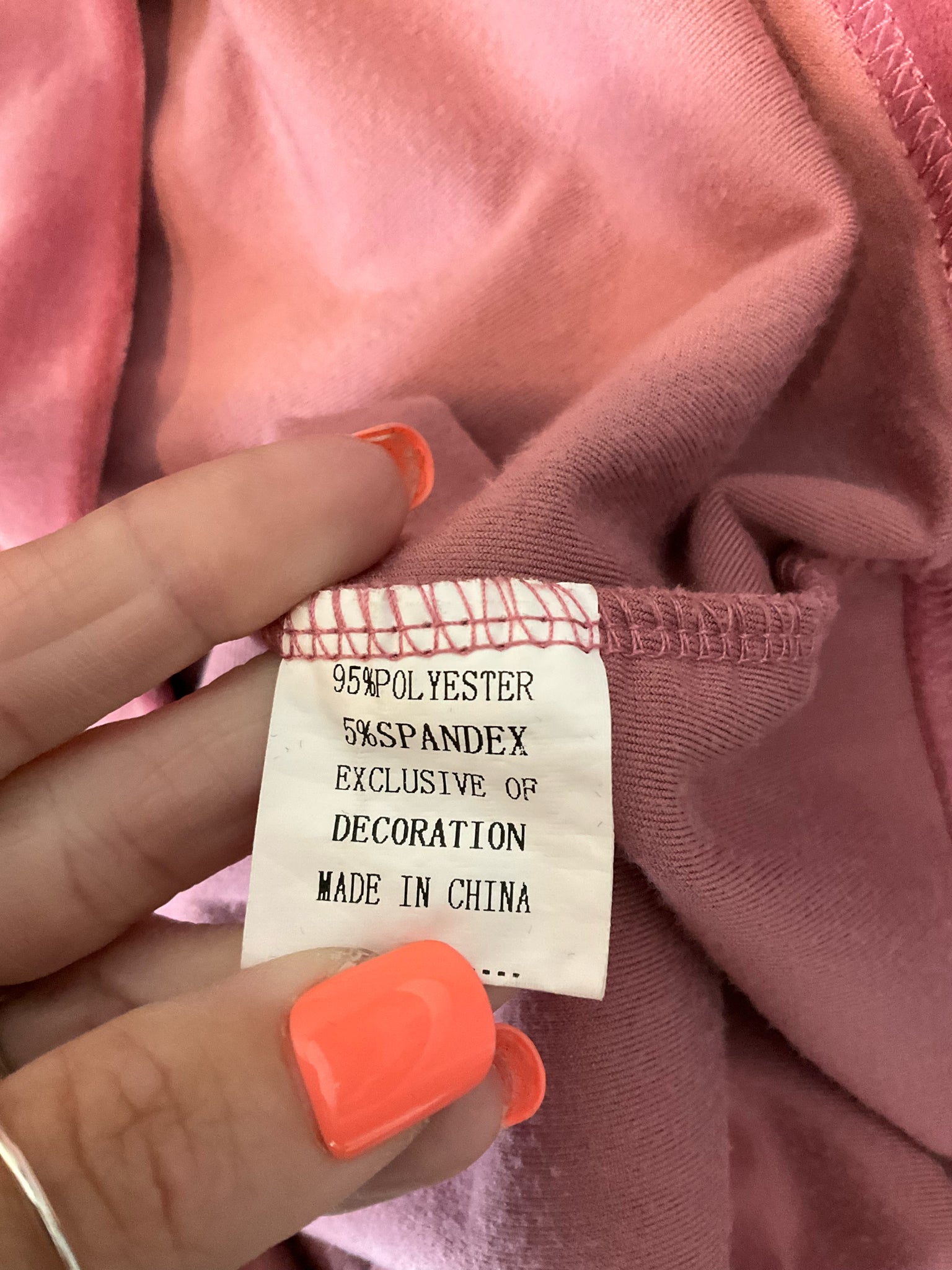 Domisily Crushed Velour Oversized Pullover Hoodie Sweatshirt XL Mauve