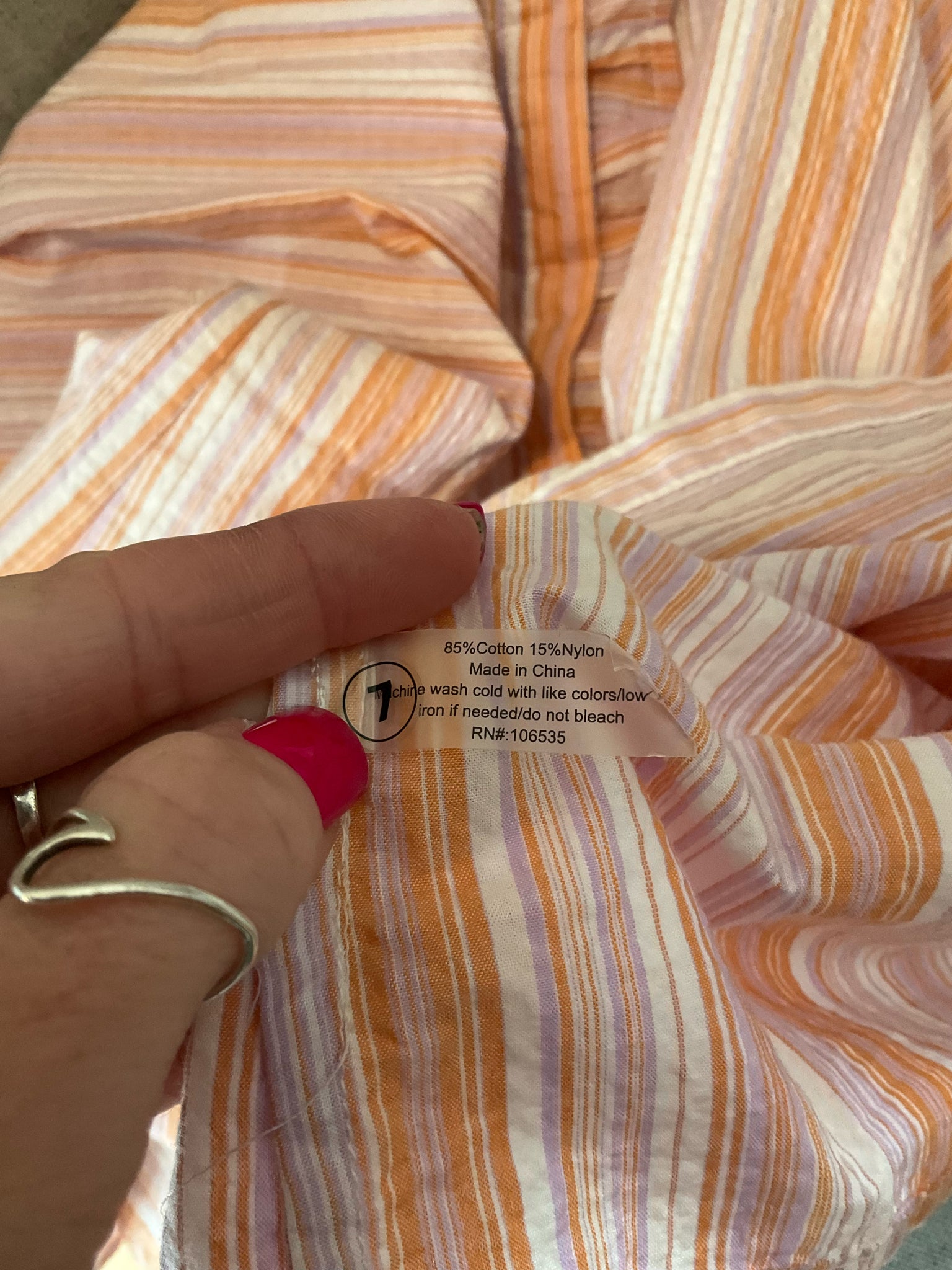 Sundays White/Pink/Orange Sleeveless Anthropologie Ruffled Striped Tunic Mini Dress Size XS - Size XS