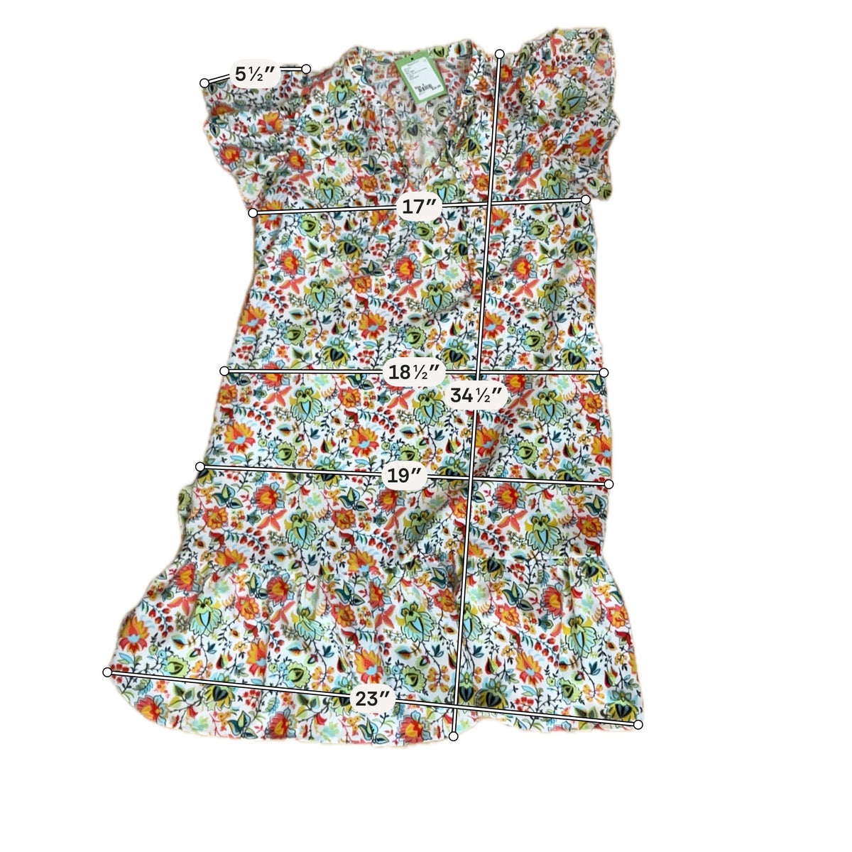 Ann Taylor Factory Floral Flutter Sleeve Tiered Dress Size Small - ONLINE ONLY