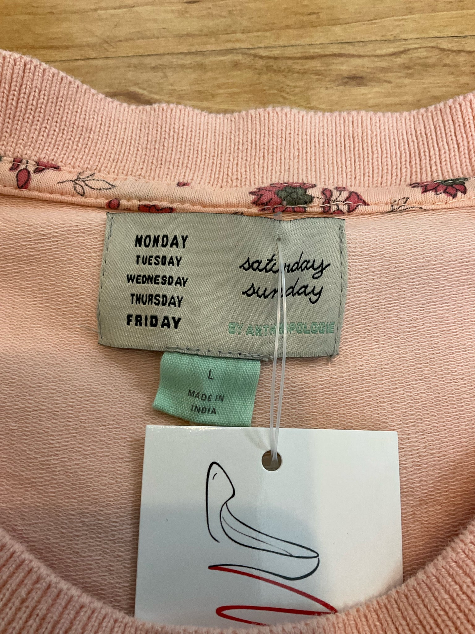 Saturday Sunday by Anthropologie Peach Cable Knit Sweater Tank Top Size Large