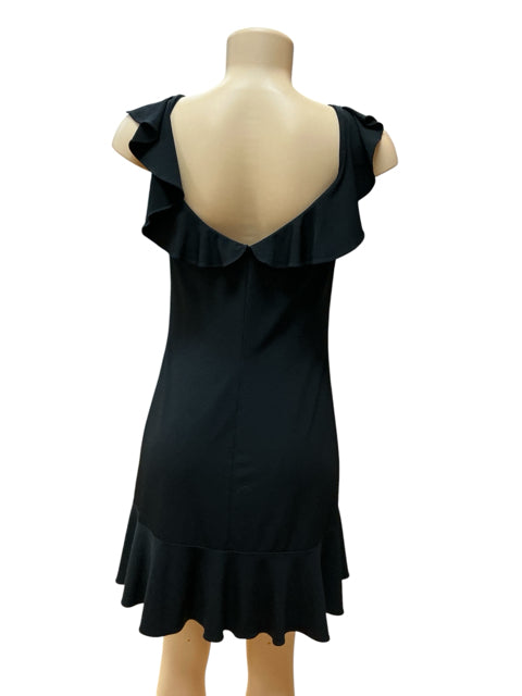 White House Black Market Ruffle Front Sleeveless Dress Black Size Small - ONLINE ONLY